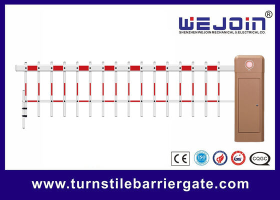 ไม้กั้นรถยนต์แขนยาว 4.5 เมตร แบบ 2 แขน 100% Duty Cycle สำหรับลานจอดรถ