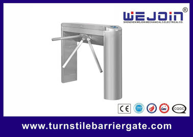 ประตูรั้วเหล็กกล้าไร้สนิม RFID ควบคุมการเข้าถึง ESD ขาตั้งประตูรั้วหมุนสำหรับห้องสมุดมหาวิทยาลัย