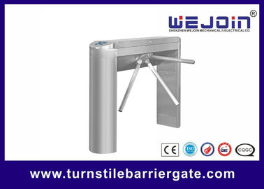 ประตูรั้วเหล็กกล้าไร้สนิม RFID ควบคุมการเข้าถึง ESD ขาตั้งประตูรั้วหมุนสำหรับห้องสมุดมหาวิทยาลัย