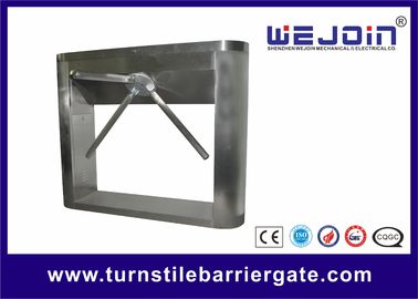 DC Motor Tripod Turnstile Gate ไม่มีสกรูหรือสกรูที่สัมผัสทางเดียว 50 / 60Hz